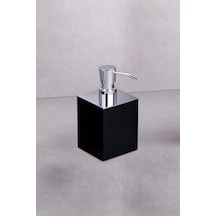 Tezgah Üstü Mat Siyah-krom Sıvı Sabunluk 80x80mm Diğer