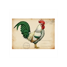 Posta Kartı Horoz Art Mdf Tablo
