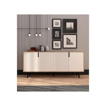 Vm Vertex Mobilya Latina Modern Konsol 180 Cm Safir Meşe - Beyaz Safir Meşe-beyaz 45 X 180 Sku: Smgstk285fc54253 Açık Bej