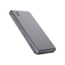 Pb113 10000mah Pd 20w Çift Usb-c Portlu Hızlı Şarj Destekli Taşınabilir Metal Powerbank Koyu Gri