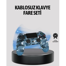Kablosuz Ps4 Controller Çift Motorlu Dayanıklı Gamepad Mh-hs4949-8250 Siyah