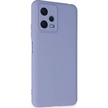 Newface Xiaomi Redmi Note 12 5g Kılıf Nano İçi Kadife Silikon - Lila