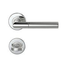 Condi 103 Saten Krom Rozetlı Kapı Kolu Saten Krom Rozetli Wc Tk