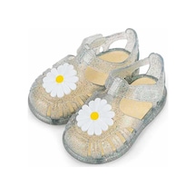 Igor İgor Tobby Gloss Flor Kız Çocuk Çiçek Figür Cırtlı Önü Kapalı Sandalet 10322 Beyaz