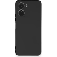 Newface Vivo Y16 Kılıf Nano İçi Kadife Silikon - Siyah