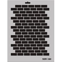 Rich New Seri N-160 Stencil 35x25 Cm - Elwm-290481 Renkli