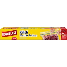 Koroplast Kilitli Mutfak Torbası Büyük Boy 10'lu 3 Adet Çok Renkli