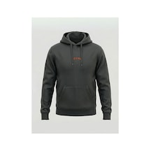 North Whiskers Göktürk Alfabesi Türk Yazılı Hoodie Antrasit - Kadife Dokulu Baskı Antrasit - 825666318 Antrasit - 825666318 Antrasit