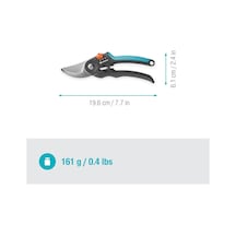Secateurs Premiumcut Flex, Bypass, Yeşil Ahşap İçin Bahçe Budama Makinesi, 24 Mm Kesme Çapı, Ergotec Yumuşak Kavrama Sapları, Hassas Taşlanmış Çelik Bıçaklar, Powercoating 12242-20 Çok Renkli