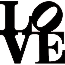 Love Oto Cam Sticker Siyah 15 15 Cm