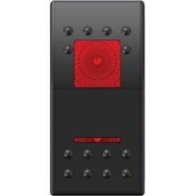 Bfy Swıtch Kırmızı On(Yaylı)-Off-On(Yaylı) 12/24 V