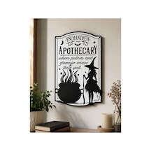Apothecary Duvar Dekoru Cadı Tabelası Gotik Aktar Eczane Dekoru Halloween Duvar Süsü 16 25 Cm