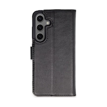 Newface - 779 - Samsung Galaxy Uyumlu S24 Kılıf Trend S Plus Kapaklı Kılıf - Csmo-tex - - Siyah Sıyah