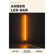 Onerous 100 Cm Amber Led Bar, Anahtarlı, Dekoratif Aydınlatma Turuncu