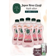 5 Adet Japon Kiraz Çiçeği Köpük Sabun 1.5 L Ve Rosıe