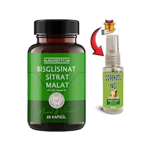 Magnezyum 1 Kutu Bisglisinat Magnezyum Sitrat Magnezyum Malat & Vitamin B2 B3 B6 Ve Mineral Kapsülleri 60lı + Çörek Otu Masaj Yağı 30 Ml