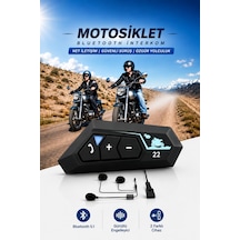 Kask Kulaklık Intercom Motorsiklet Kulaklığı Bt-22 5.0 Bluetooth