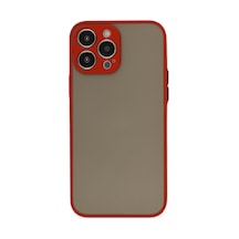 Apple iPhone  Uyumlu,  15 Pro Kılıf Montreal Silikon Kapak - Kırmızı