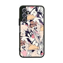 Samsung Uyumlu A54 Disney Character Tasarımlı Glossy Telefon Kılıfı Çok Renkli
