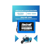 Kral Enif-5000 Batarya Standart Kapasite Lifepo4 60v 32ah Elektrikli Motosiklet Bataryası