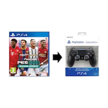 Pes 21 PS4 Oyun + Sony Dualshock PS4 Kol Siyah
