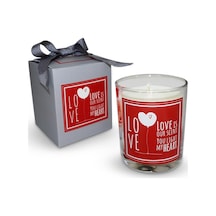 Candle The Koleksiyonu Spice Sandal Kokulu Cam Bardak Mum 135 G Şık Hediye Kutulu Sevgililer Günü Doğum Günü Içi Çok Renkli