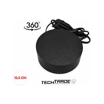 Ürün Çekimi Için 360 Dönen Stand Elektrikli 12.5cm Çapında - Siyah