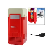 Sones Mini Usb Pc Buzdolabı İçecek / İçecek Kutuları Soğutma / Isıtma Kırmızı