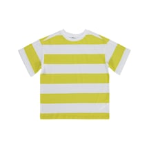 Civil Boys Basic Çizgili 6-9 Yaş Tişört - Sarı Limon Sarısı