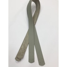 Karantuhafiye Dikmeli Spor Sap / Çanta Sapı / Deri Dikmeli Sap 70 Cm Gri Gri