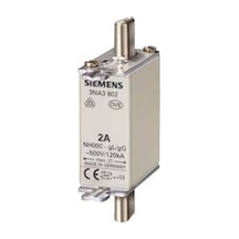 Siemens 3Na3807 Steatit Seramik Gövdeli Nh Bıçaklı Sigorta Buşonu 20A Boy 000 Genişlik 21Mm