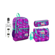 Coral High Usb ve Aux Çıkışlı Okul Çanta Seti - Kız Çocuk - Peri