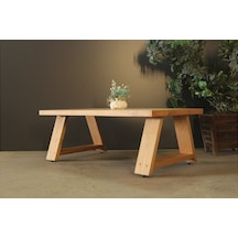 Neiwel Didim Doğal Ahşap Sehpa-70-160 Açık Ceviz