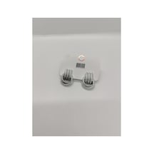 Burgu Halka Figürlü Silver Küpe