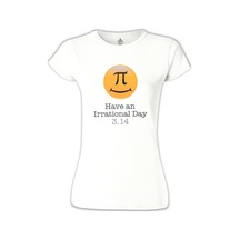 Matematik - Pi 16 Beyaz Kadın Tshirt 001