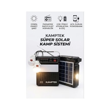 Doğa Güneş Enerjili Radyolu Fonksiyonel Işıklar Fm Bluetooth Sd Kart Usb Solar Lamba