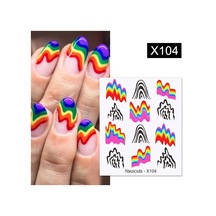 Su Transferli Nail Art Sticker X104 53013-4