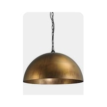 Eskitme Fırcalanmış Retro Ruskit Metal Sarkıt Vintage Avize Zincirli Askı 40 Cm En Siyah