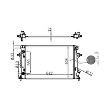 ORIS BHY912016 Radyatör Brazing Elantra-İ30 1.6İ 2015 610X398X16 At