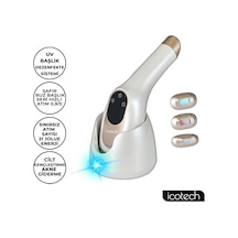 Icotech HR95 Sınırsız Atım Safir Buz Başlıklı UV DezLazer Epilasyon Aleti Beyaz
