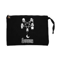 Down Grup Siyah Clutch Astarlı Cüzdan / El Çantası Siyah