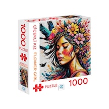 Ca Games Çiçekli Kız Puzzle 1000 Parça Ca1000-7048