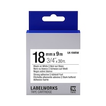 Tonersepeti Epson Lk-5wbw- C53s655012 Muadil Güçlü Yapışkanlı Etiket Kartuşu Siyah Beyaz 18 Mm