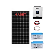 Entech Enerji Bağ Bahçe Karavan İçin Jel Akülü Hazır Paket Solar Güneş Enerji Sistemi Paket 1