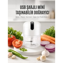 Rondo Doğrayıcı 250 Ml Taşınabilir Usb Şarjlı Pratik El Rondo Blender Yeni Nesil