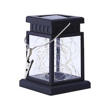 Güneş Enerjili Dışı Mekan Lambası - Su Geçirmez 30 Led Işıklı, Dört Renk Seçenekli, Kanca İle Asılı Bahçe Aydınlatması Çok Renkli Çok Renkli