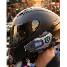 Kask İçi Kablosuz Kulaklık Kamera Fonksiyonlu Ipx8 Su Geçirmez Ve Led Ekranlı - Lisinya 49695413