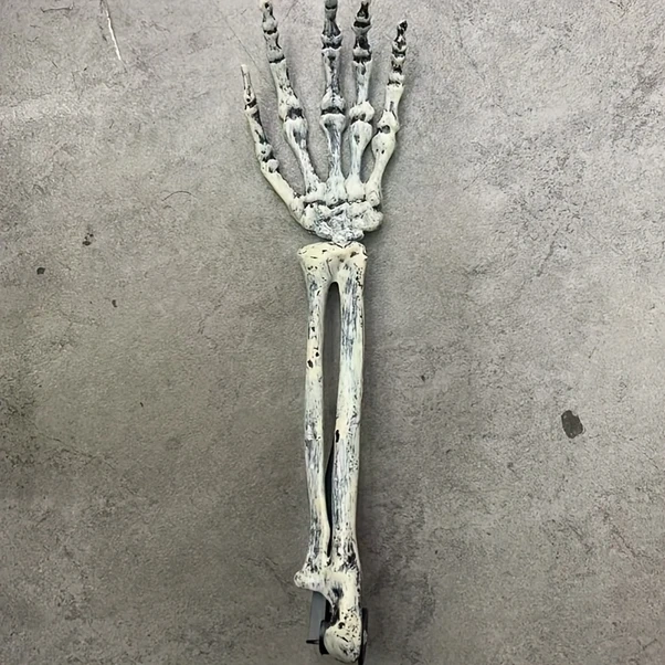 Gateesat Tek Kafatası El Bahçe Süsü Dayanıklı Plastik Cadılar Bayramı Dekorasyonu