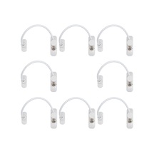 Kidmix 5 Adet X 2 Paket Halatlı Pvc Kapı Pencere Emniyet Kilidi - Beyaz Kablolu Pimapen Emniyet Mandalıı Altın Ve Çok Renkli