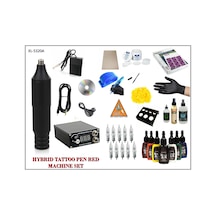 Xl-5320A Hybrıd Siyah Renk Tattoo Pen Dövme Makinası Seti - Mabuc